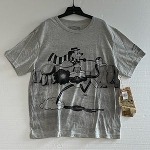 NWT Mickey Mouse Grey Tee, Size Large